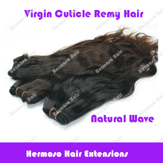 Indian virgin remy hair natural wave natur...